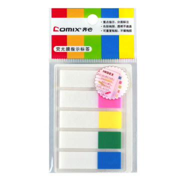 Hot Sale Lesezeichenmarke Index Flags Registerkarte Bleistift schreiben farbenfrohe Bopp Clear Sticky Registerkarten